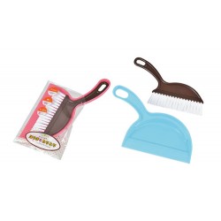 Two-tone color broom & dustpan